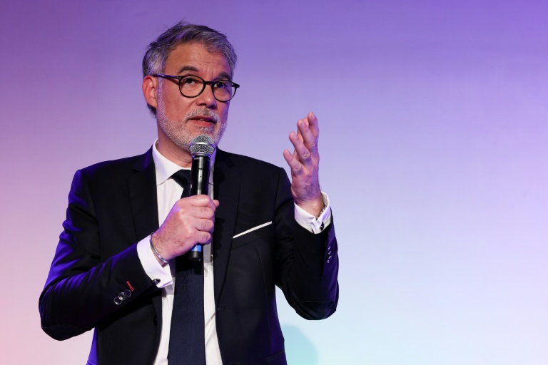 Le Premier secrétaire du PS Olivier Faure, à Paris, le 5 mai 2026