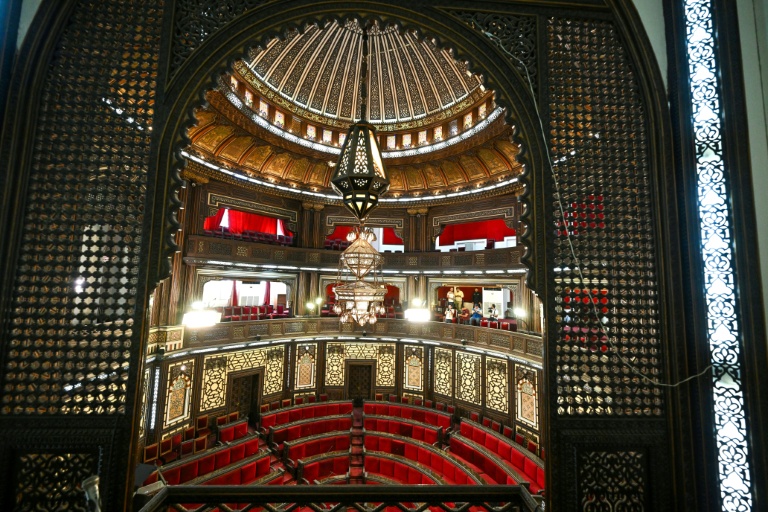 L'intérieur du Parlement à Damas, le 1er octobre 2025