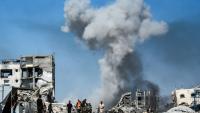 Après une frappe israélienne à Jabalia, dans le nord de la bande de Gaza, le 25 mai 2025