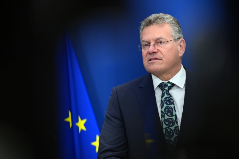 Le commissaire européen au commerce Maros Sefcovic, le 22 septembre 2026 à Bruxelles