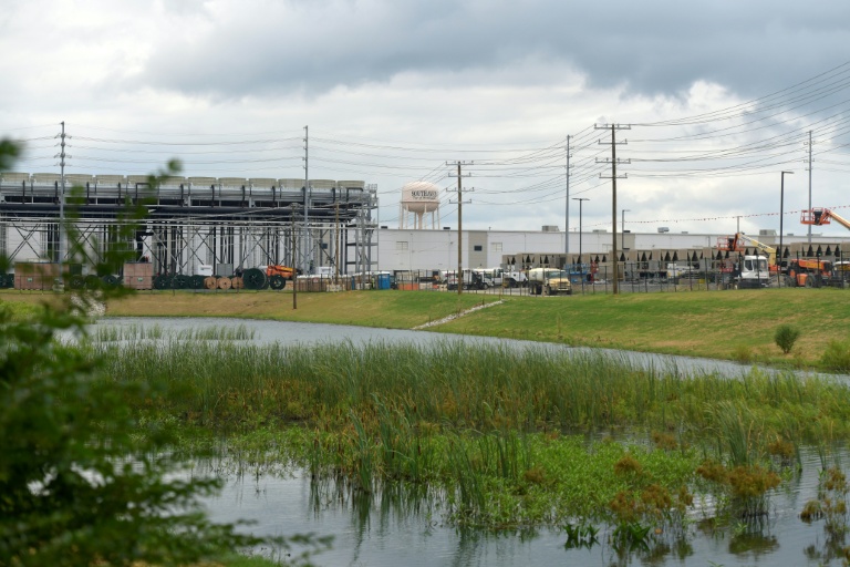 Le chantier de construction d'un centre de données d'xAi à Southaven, dans le Mississippi, le 2 août 2026