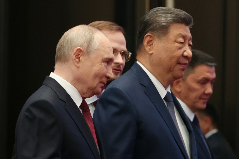 Cette photo, diffusée par l'agence d'Etat russe Sputnik, montre le président russe Vladimir Poutine  lors du sommet de l'Organisation de coopération de Shanghai (OCS), à Bichkek, le 1er septembre 2026