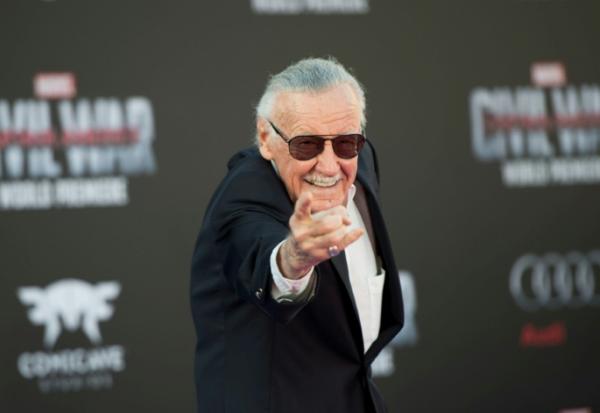 Stan Lee lors de l'avant-première de "Captain America: Civil War " à Los Angeles, le 12 avril 2016 