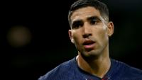 Le défenseur marocain du Paris Saint-Germain, Achraf Hakimi lors du match de football comptant pour le premier tour de l'UEFA Champions League, entre le PSG et l'Atalanta Bergame, au Parc des Princes à Paris, le 17 septembre 2025