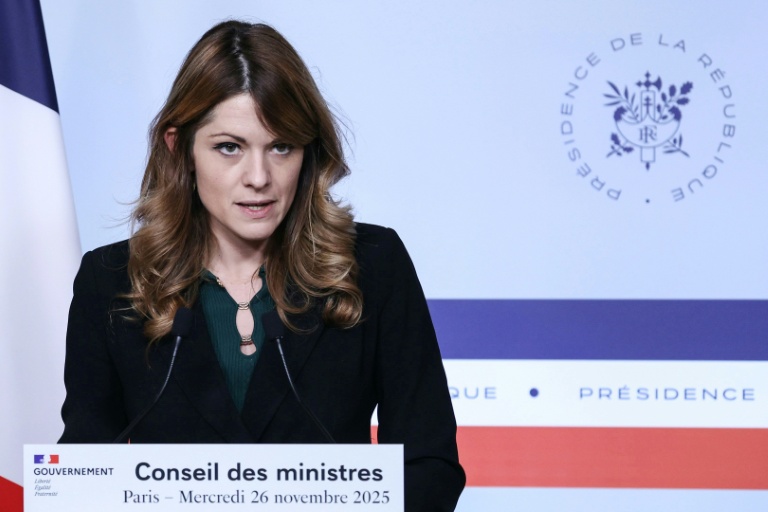 Maud Brégeon à l'Elysée à Paris le 26 novembre 2025