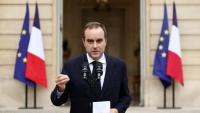 Le Premier ministre démissionnairSébastien Lecornu à Matignon le 6 octobre 2025