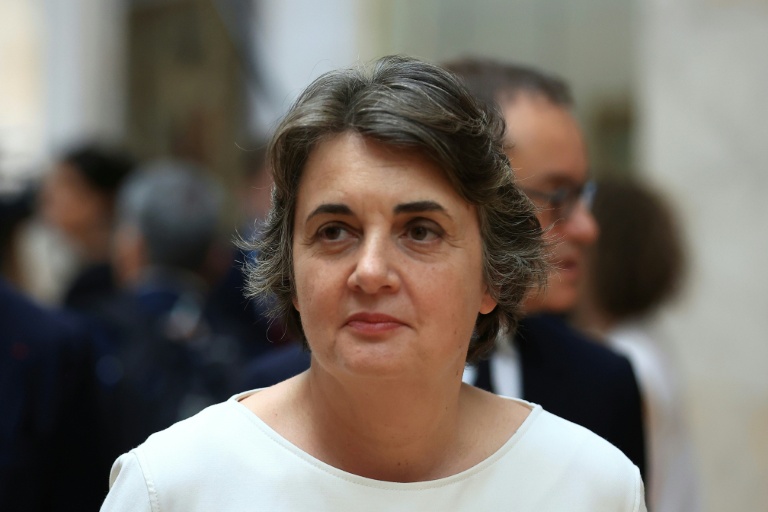 La présidente-directrice du musée du Louvre, Laurence des Cars, avant de visiter une exposition au Louvre, à Paris, le 7 juin 2023