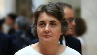 La présidente-directrice du musée du Louvre, Laurence des Cars, avant de visiter une exposition au Louvre, à Paris, le 7 juin 2023