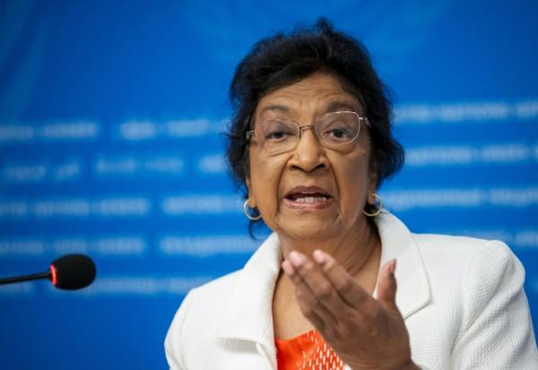 La juriste sud-africaine Navi Pillay à Genève en Suisse le 16 septembre 2025