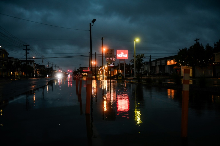 Inondation à Ocean City, dans l'Etat américain du New Jersey, le 26 septembre 2026