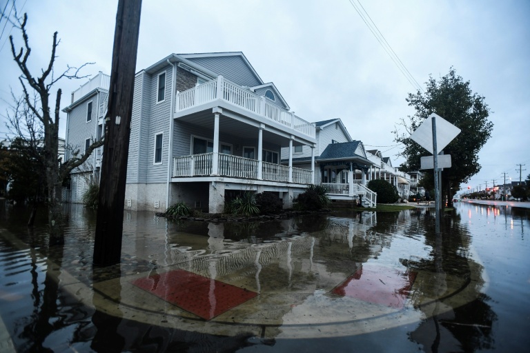 Inondations à Ocean City, dans l'Etat américain du New Jersey, le 26 septembre 2026