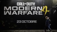 Une affiche "Call of Duty : Modern Warfare 4" lors de la soirée de préouverture de la Paris Games Week 2026, le 21 octobre 2026