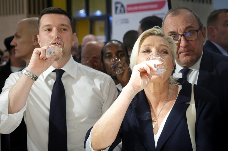 Jordan Bardella et Marine Le Pen au Salon de l'agriculture à Paris le 26 février 2026