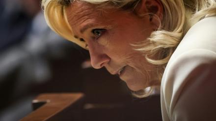 Marine Le Pen le 31 mars 2026 à l'Assemblée nationale à Paris