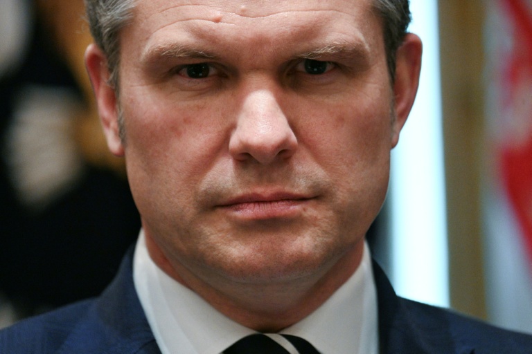 Le ministre de la Défense américain Pete Hegseth, le 26 mars 2026, à Washington