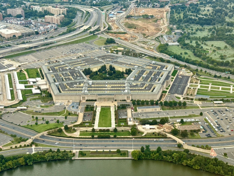 Vue aérienne du Pentagone à Washington, le 20 septembre 2025