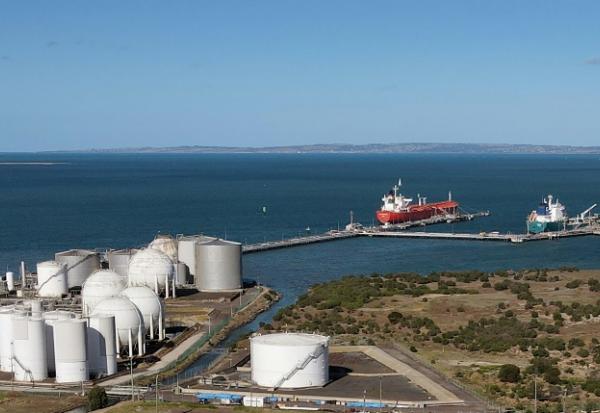 La raffinerie de pétrole de Geelong, le 4 avril 2026 en Australie