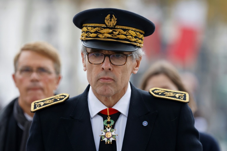 Marc Guillaume, alors préfet d'Ile-de-France, assiste le 11 novembre 2024 à Paris, à la commémoration de la fin de la 1ère guerre mondiale