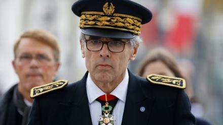 Marc Guillaume, alors préfet d'Ile-de-France, assiste le 11 novembre 2024 à Paris, à la commémoration de la fin de la 1ère guerre mondiale