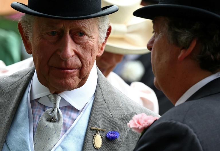Le roi Charles III pendant les courses de chevaux d'Ascot, à l'ouest de Londres, le 20 juin 2026