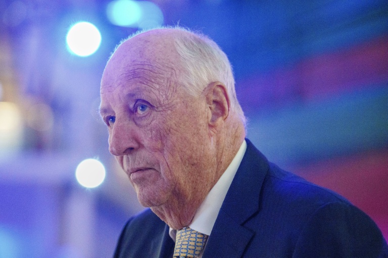 Le roi Harald V de Norvège assiste à la commémoration du centenaire du comité du Fram et à l'inauguration d'une exposition au musée Fram à Oslo, le 21 mai 2025.