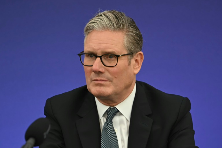 Le Premier ministre britannique Keir Starmer, le 18 septembre 2025 à Aylesbury, dans le centre de l'Angleterre 