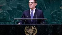 Le Premier ministre britannique Andy Burnham à l'assemblée générale de l'ONU à New York  le 22 septembre 2026