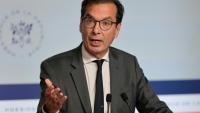 Le ministre du Travail Jean-Pierre Farandou s'exprime après le conseil des ministres le 29 avril 2026 à Paris 