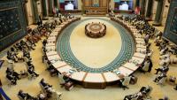 Des participants assistent à l'ouverture du 34e sommet de la Ligue arabe à Bagdad, le 17 mai 2025 en Irak