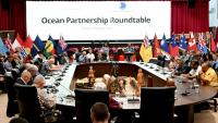 Les dirigeants des îles du Pacifique participent à la table ronde du Partenariat pour l’océan à Koror, aux Palaos, le 30 août 2026, en prélude à la 55e réunion des dirigeants du Forum des îles du Pacifique