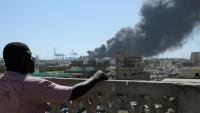 Port-Soudan le 6 mai 2025, après une attaque de drones, la troisième contre cette ville du Soudan en plein guerre civile