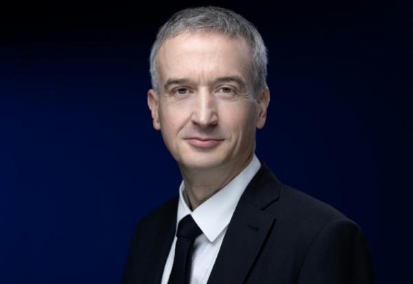 Yann Leriche, directeur général de Getlink, l'exploitant d'Eurotunnel le 21 février 2025 à Paris