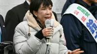 La Première ministre japonaise Sanae Takaichi à un meeting électoral le 7 janvier à Tokyo, à la veille des législatives anticipées qui devraient voir une poussée de son parti, le Parti libéral -démocrate
