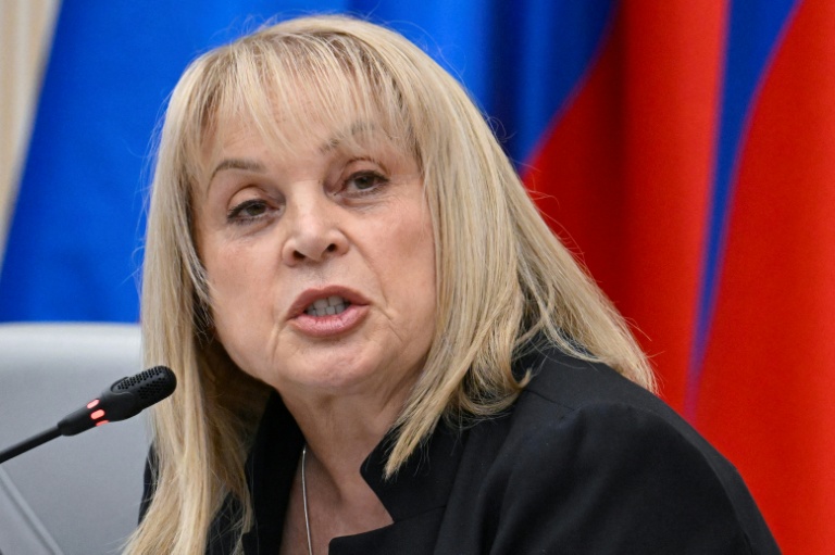 La cheffe de la Commission électorale centrale russe Ella Pamfilova, s'exprime devant la presse à Moscou le 20 septembre 2026