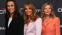 Les actrices Kate Jackson, Jaclyn Smith et Cheryl Ladd assistent au 50e anniversaire de la série télévisée "Drôles de dames" à Hollywood le 6 avril 2026