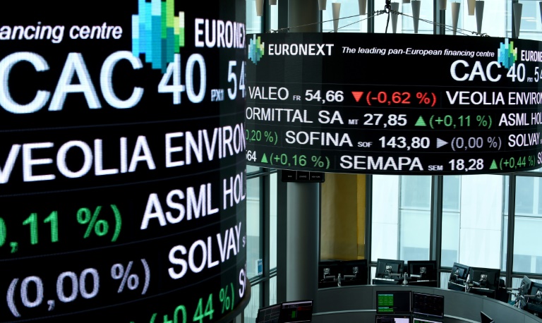 La salle de contrôle d'Euronext, société qui gère la Bourse de Paris