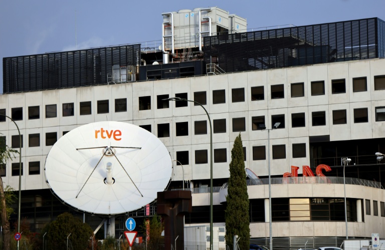 Le siège de la chaîne de télévision publique espagnole RTVE à Madrid, le 5 décembre 2025