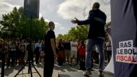 Lors d'un rassemblement pour réclamer le gel de la fiscalité du tabac, à Muret, en Haute-Garonne, le 7 septembre 2026