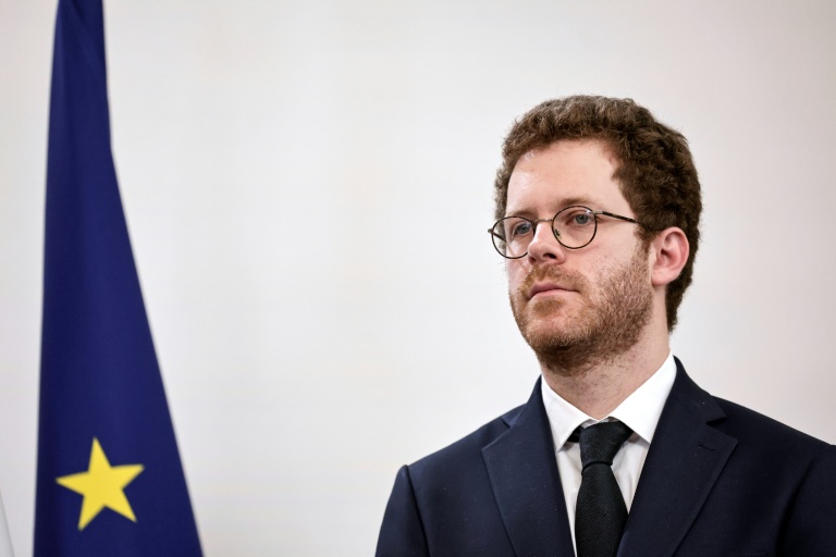 Le ministre des Comptes publics David Amiel à Paris le 21 mai 2026
