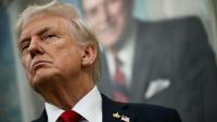 Le président Donald Trump dans le bureau ovale à la Maison Blanche, à Washington le 30 septembre 2025