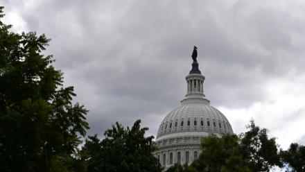 Le dôme du Capitole de Washington, siège du Congrès américain, le 10 octobre 2025