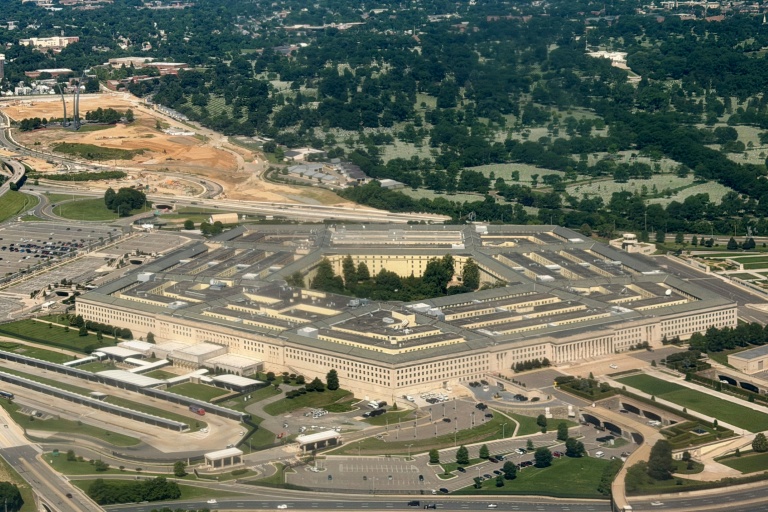 Vue aérienne du Pentagone, à Arlington, en Virginie, le 31 mai 2026, aux Etats-Unis