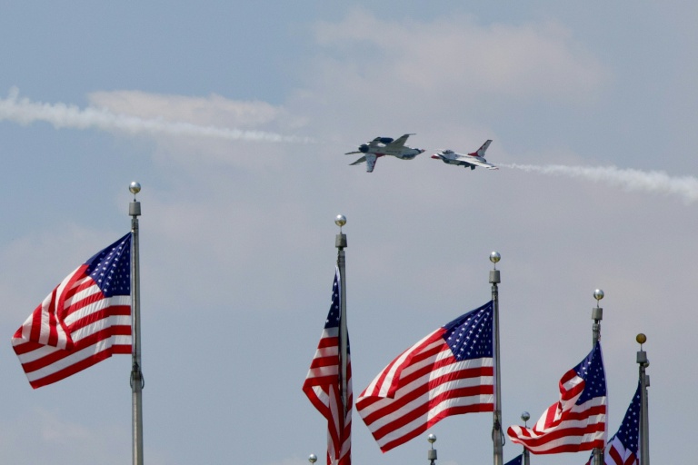 Avions américains pour les célébrations du 4 juillet à Washington, le 3 juillet 2026