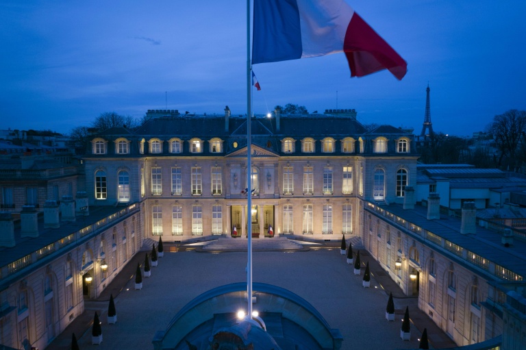 Vue du palais de l'Elysée à Paris, le 12 mars 2019