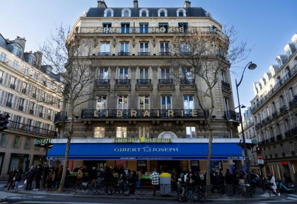 Une librairie Gibert Joseph dans le quartier latin à Paris le 1er février 2025