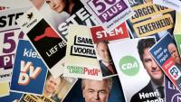 Des affiches électorales néerlandaises, le 10 octobre 2025