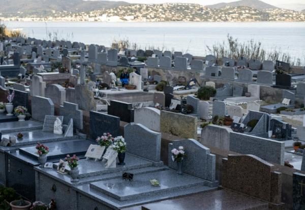 Le cimetière marin de Saint-Tropez le 29 décembre 2025 où sera inhumée Brigitte Bardot le 7 janvier 2026