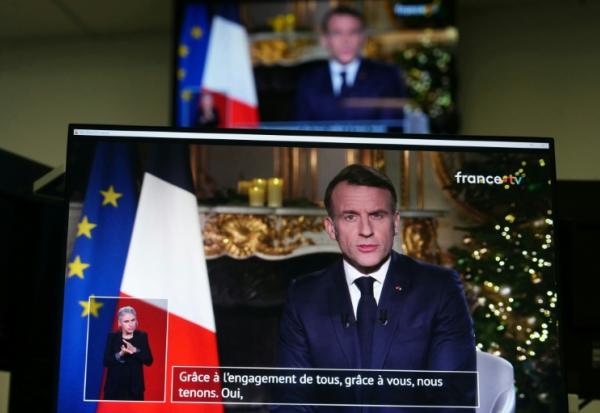 L'allocution des voeux du président Emmanuel Macron, le 31 décembre 2025 depuis l'Elysée, diffusée à la télévision
