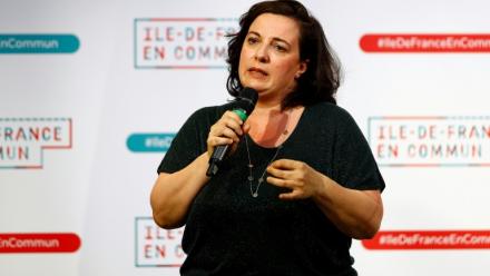 La présidente de l'Union sociale pour l'habitat (USH) Emmanuelle Cosse à Paris le 16 juin 2021