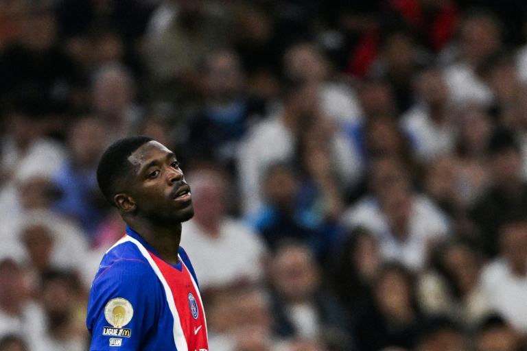 L'attaquant parisien Ousmane Dembélé lors du match de Ligue 1 contre l'Olympique de Marseille, au Vélodrome, le 20 septembre 2026